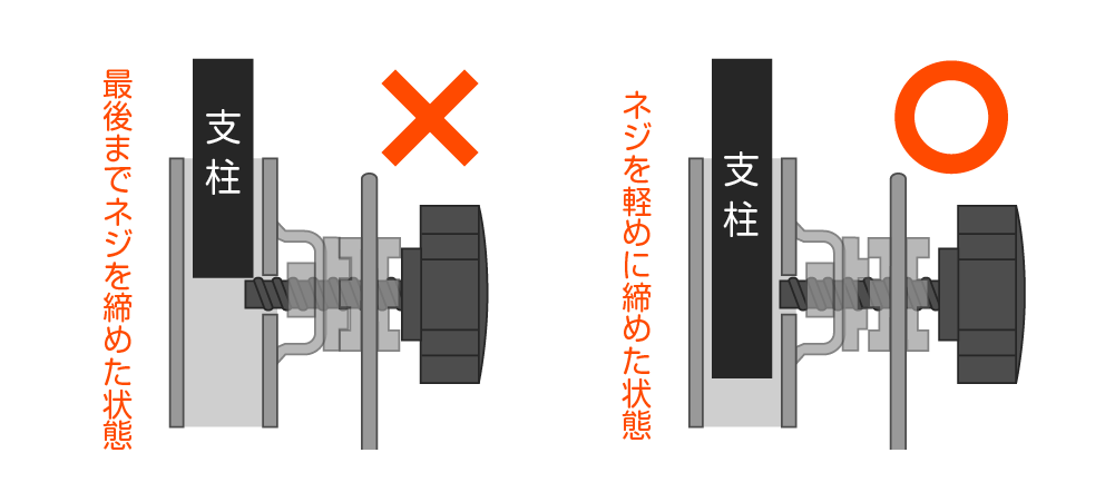 クランプ筒内部図解